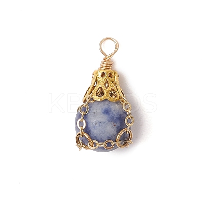 Natural Rose Quartz/Unakite/Black Stone/Blue Spot Jasper/White Jade Pendants PALLOY-JF03396-1