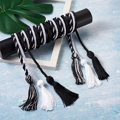 6Pcs 3 Style Polyester Tassel Big Pendant Decorations FIND-TA0001-51-1