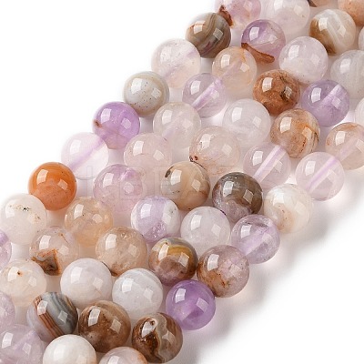 Natural Amethyst Lace Agate Beads Strands GG-CBABD99-04-6mm-1