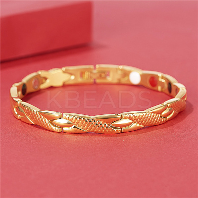 304 Stainless Steel Panther Chain Watch Band Bracelets JB664A-1
