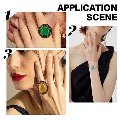 DIY Natural Mixed Stone Jewelry Set Making Kit DIY-SC0018-22-1