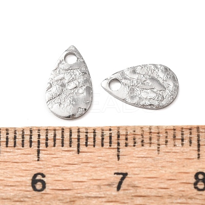 Hammered 304 Stainless Steel Pendants X-STAS-G385-03P-1