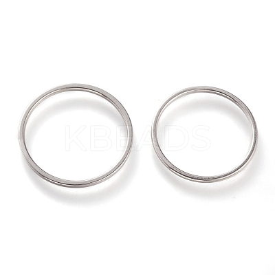 Non-Tarnish 304 Stainless Steel Plain Band Rings LS-RJEW-B0006-7-02P-1