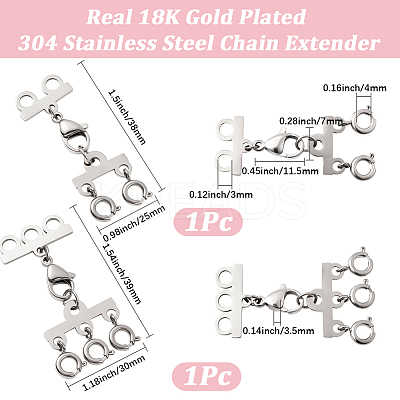 304 Stainless Steel Chain Extender STAS-BBC0008-19A-P-1