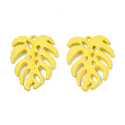 Spray Painted Alloy Pendants PALLOY-N155-114D-1