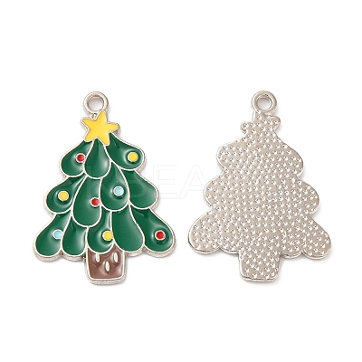 Christmas Alloy Enamel Pendants X-ENAM-D050-13B-01P-1
