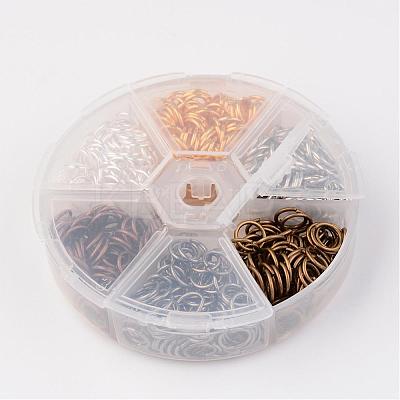 1 Box Brass Open Jump Rings KK-JP0007-8mm-1