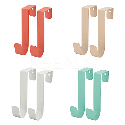 8Pcs 4 Colors Over The Door Hook AJEW-NB0002-18-1