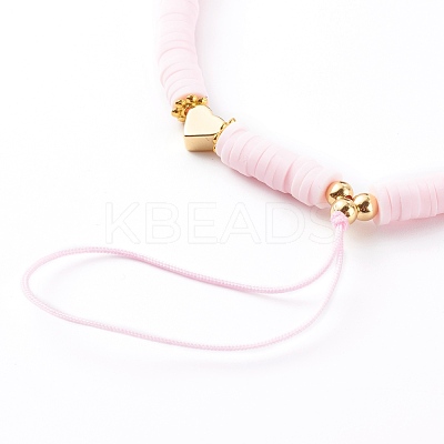 Polymer Clay Heishi Beaded Mobile Straps HJEW-JM00464-04-1