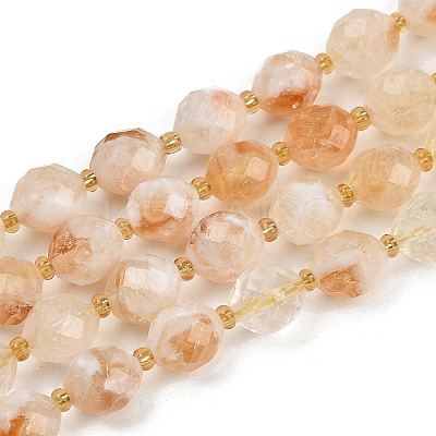 Natural Citrine(Heated) Beads Strands G-N342-149I-22-1