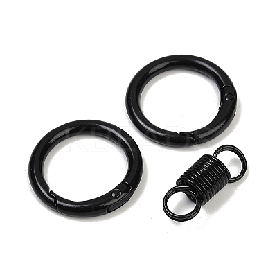 Alloy Spring Gate Clasps LS-PALLOY-Q009-01L-1