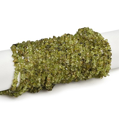 Natural Peridot Beads Strands X-G-P332-48-02-1
