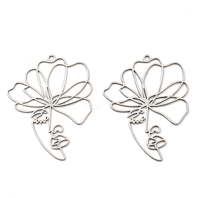 Non-Tarnish 201 Stainless Steel Pendants X-STAS-M318-02P-1