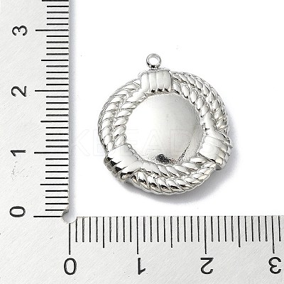 304 Stainless Steel Pendant Cabochon Settings STAS-L022-339P-04-1