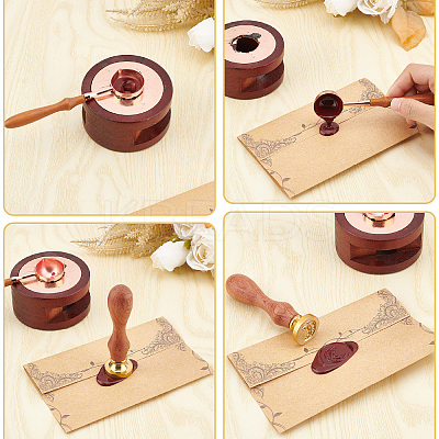DIY Scrapbook Wax Seal Stamp Sets AJEW-WH0531-001-1