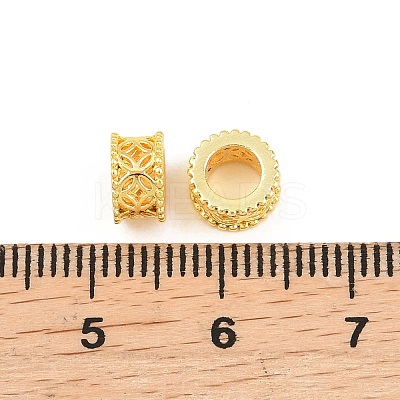 Brass European Beads KK-A292-03A-G-1