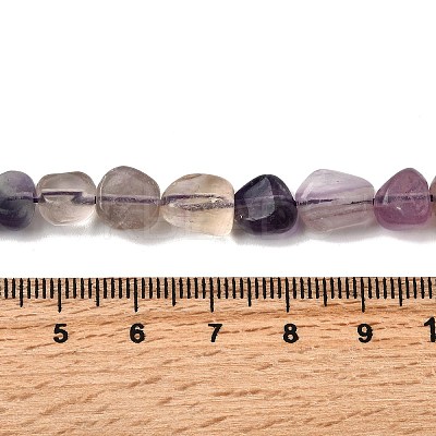Natural Purple Fluorite Beads Strands G-D321-A02-1