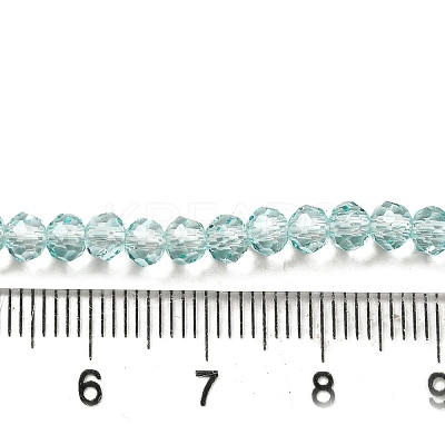 Transparent Baking Paint Glass Beads Strands DGLA-A034-T4mm-D01-1