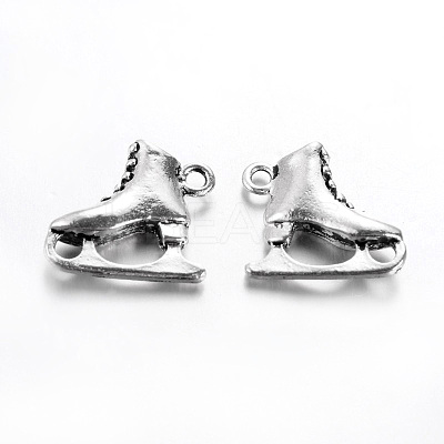 Tibetan Style Alloy Pendants TIBEP-24261-AS-RS-1