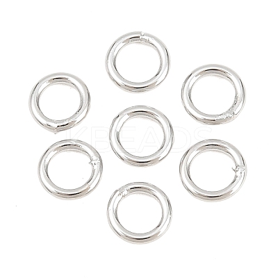 Brass Closed Jump Rings KK-D257-01P-07-1