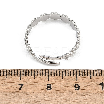 304 Stainless Steel Adjustable Finger Rings RJEW-P168-01P-1