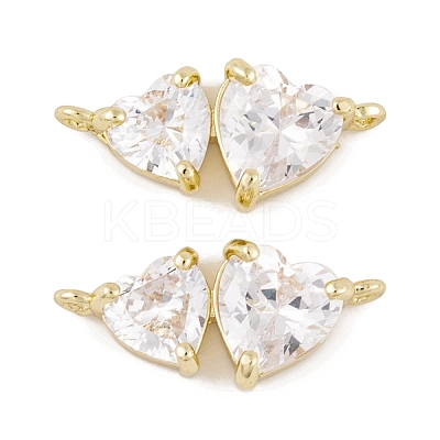 Brass Micro Pave Clear Cubic Zirconia Pendants LS-KK-L212-10G-1