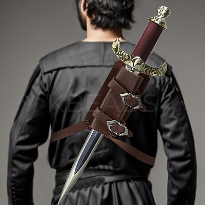 PU Leather Adjustable Sword Sheaths AJEW-XCP0003-68-1
