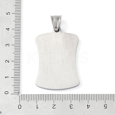 304 Stainless Steel Pendants STAS-O008-01H-1