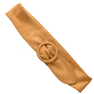 Faux Suede Waist Belt with Clasp for Shirt Dress Overcoat AJEW-WH20019-26A-1