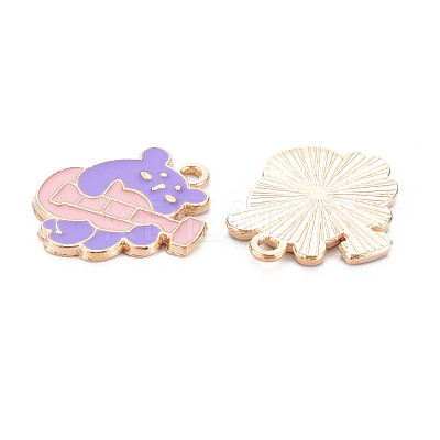 Alloy Enamel Pendants ENAM-N054-65A-NR-1