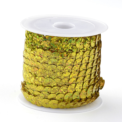 Eco-Friendly Plastic Paillette Beads PVC-Q092-6mm-A20-1