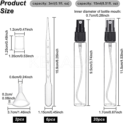 Refillable Bottles Set AJEW-BC0001-90A-1