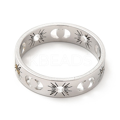 201 Stainless Steel Finger Rings for Women RJEW-M013-01P-1-1