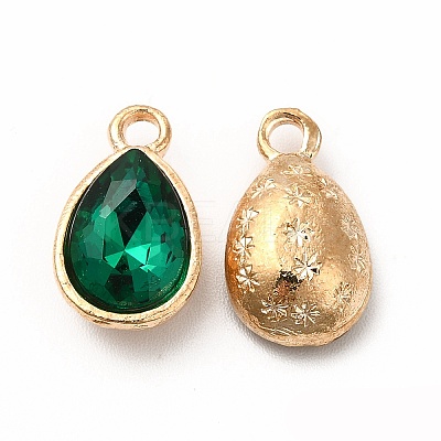Faceted Glass Rhinestone Pendants GLAA-I051-A13-1