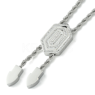 304 Stainless Steel Rope Chain Necklaces NJEW-Q322-07P-1