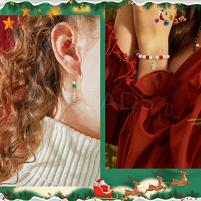 52Pcs 13 Styles Christmas Theme Zinc Alloy Pendants FIND-SC0012-62-1