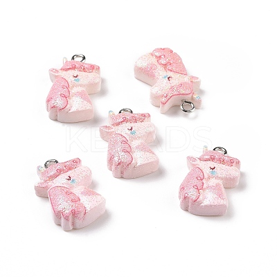 Opaque Resin Pendants X-RESI-J023-14A-1