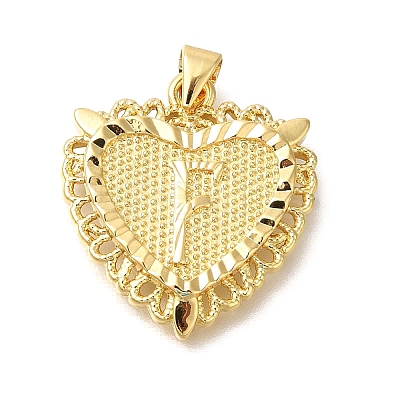 Rack Plating Brass Pendants KK-I722-09G-F-1