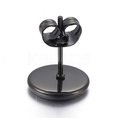 Stainless Steel Stud Earring Settings STAS-L211-07B-B-1