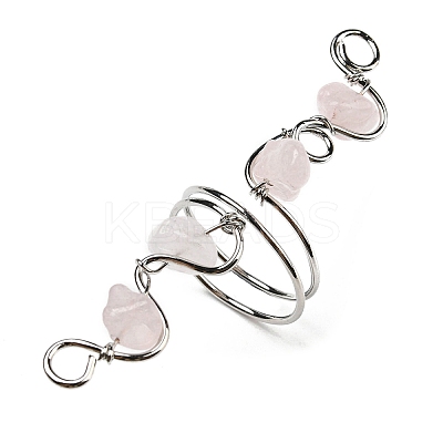Natural Mixed Gemstone Chips Finger Ring G-Q1002-09-1