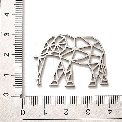 Non-Tarnish 304 Stainless Steel Filigree Joiners Links STAS-B054-10P-1
