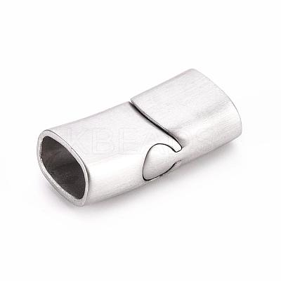 Tarnish Resistant 304 Stainless Steel Magnetic Clasps with Glue-in Ends STAS-G071-39P-1