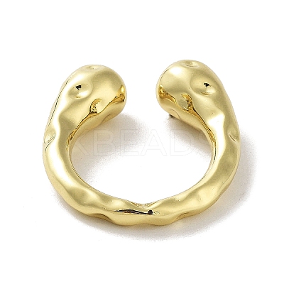 Rack Plating Brass Cuff Rings LS-RJEW-D025-05G-1