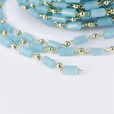 Handmade Glass Beaded Chains CHC-F008-B14-1