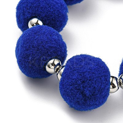 Phone Lanyard Universal Plush Ball Wrist Lanyard LS-HJEW-Q011-01E-P-1