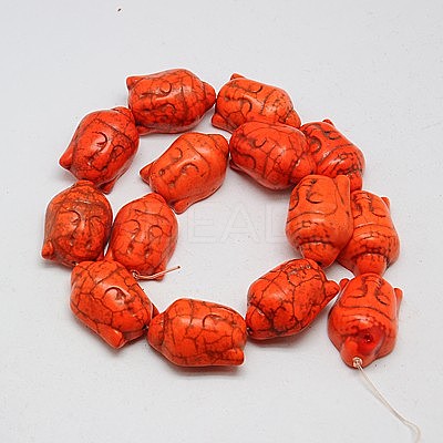 Synthetic Turquoise Beads Strands TURQ-G119-20x29mm-05-1