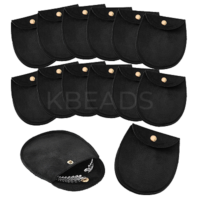 14Pcs Velvet Jewelry Storage Bags with Snap Buttons ABAG-GA0001-34B-1