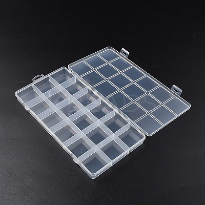 PP Plastic Grid Bead Containers CON-WH0089-142B-1