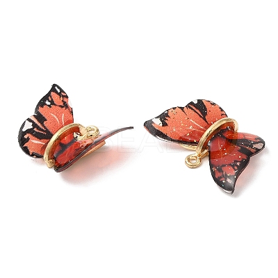 Transparent Resin Pendants PALLOY-K011-02G-03-1