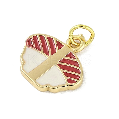 Brass Enamel Pendants KK-B114-12G-1